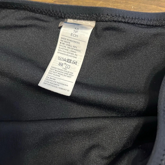 Old Navy High Waisted Bikini Bottom Tortoise Shell Ring XS Swim Swimsuit - Picture 2 of 5